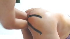 Double Fisting Her Ass To The Forearms